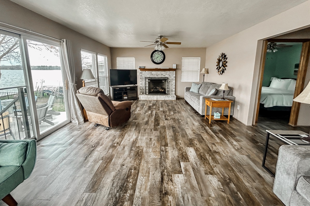 [Living Room] This leads to the lakeside deck.
