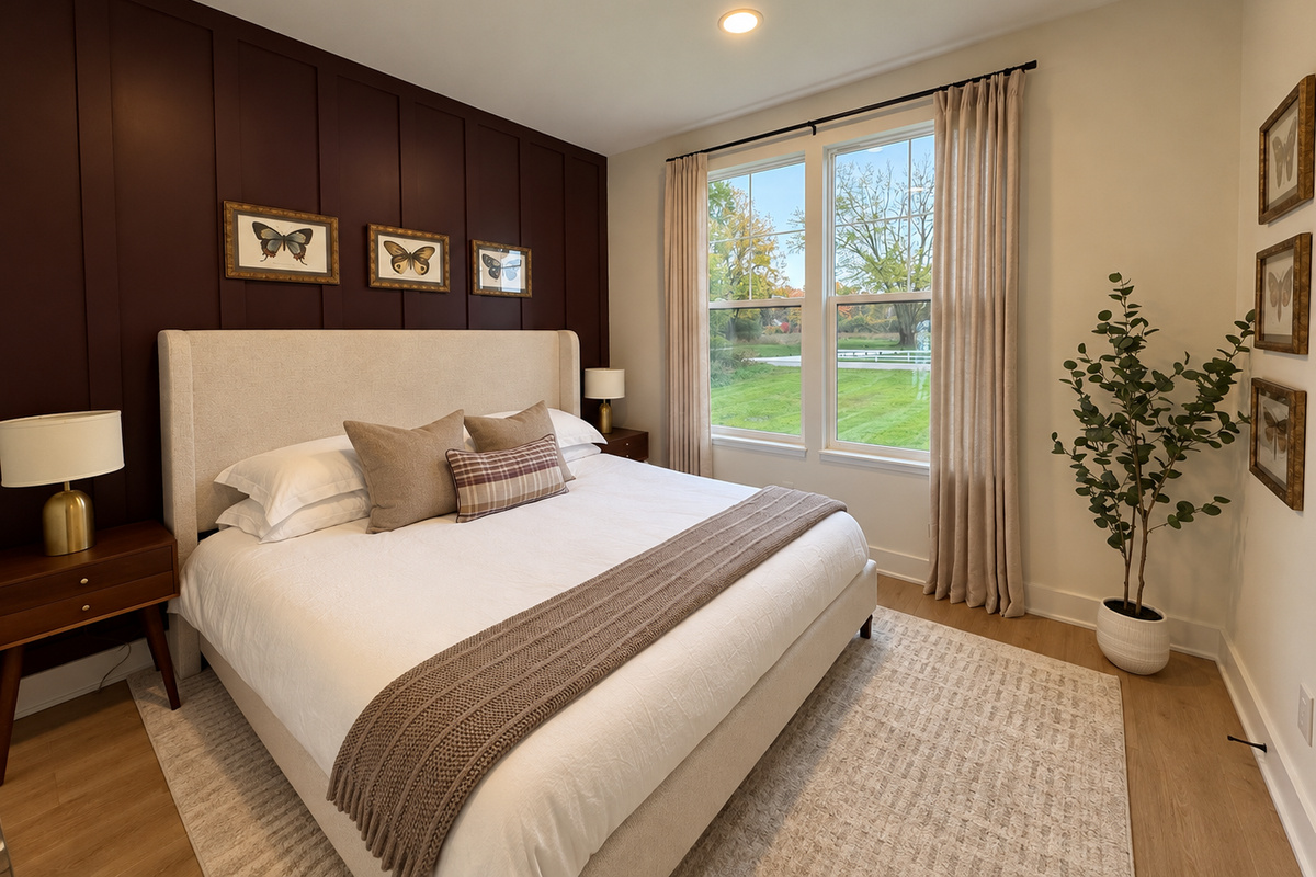 The Monarch Suite features a cozy king bed and beautiful natural light!