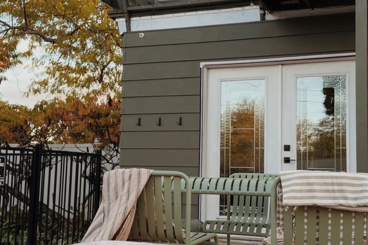 Sun goes down, string lights come on, and the world gets quiet. Hot tub warmth, soft laughter, bare feet, no schedule.