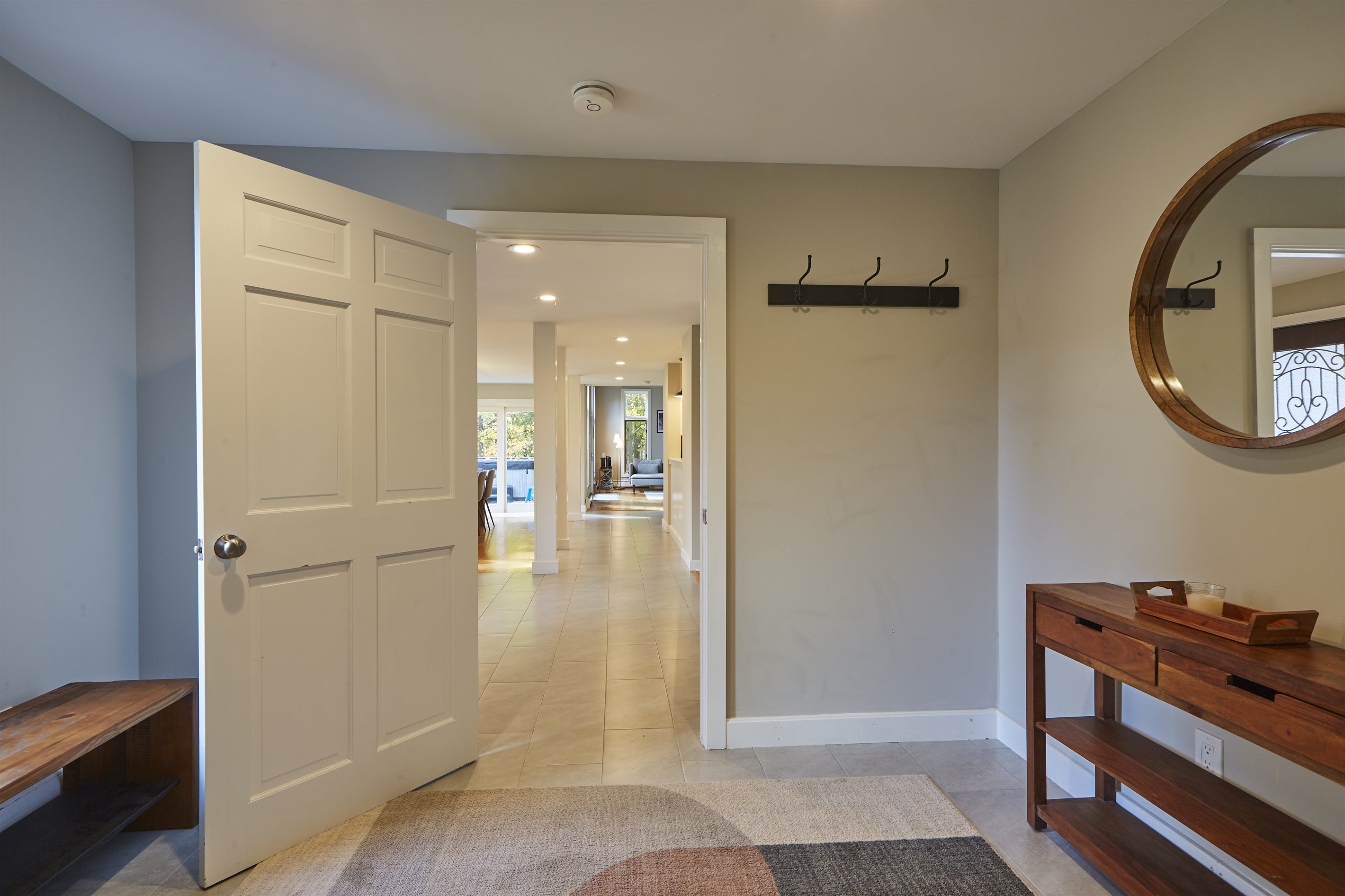 View from the mudroom into the house.
