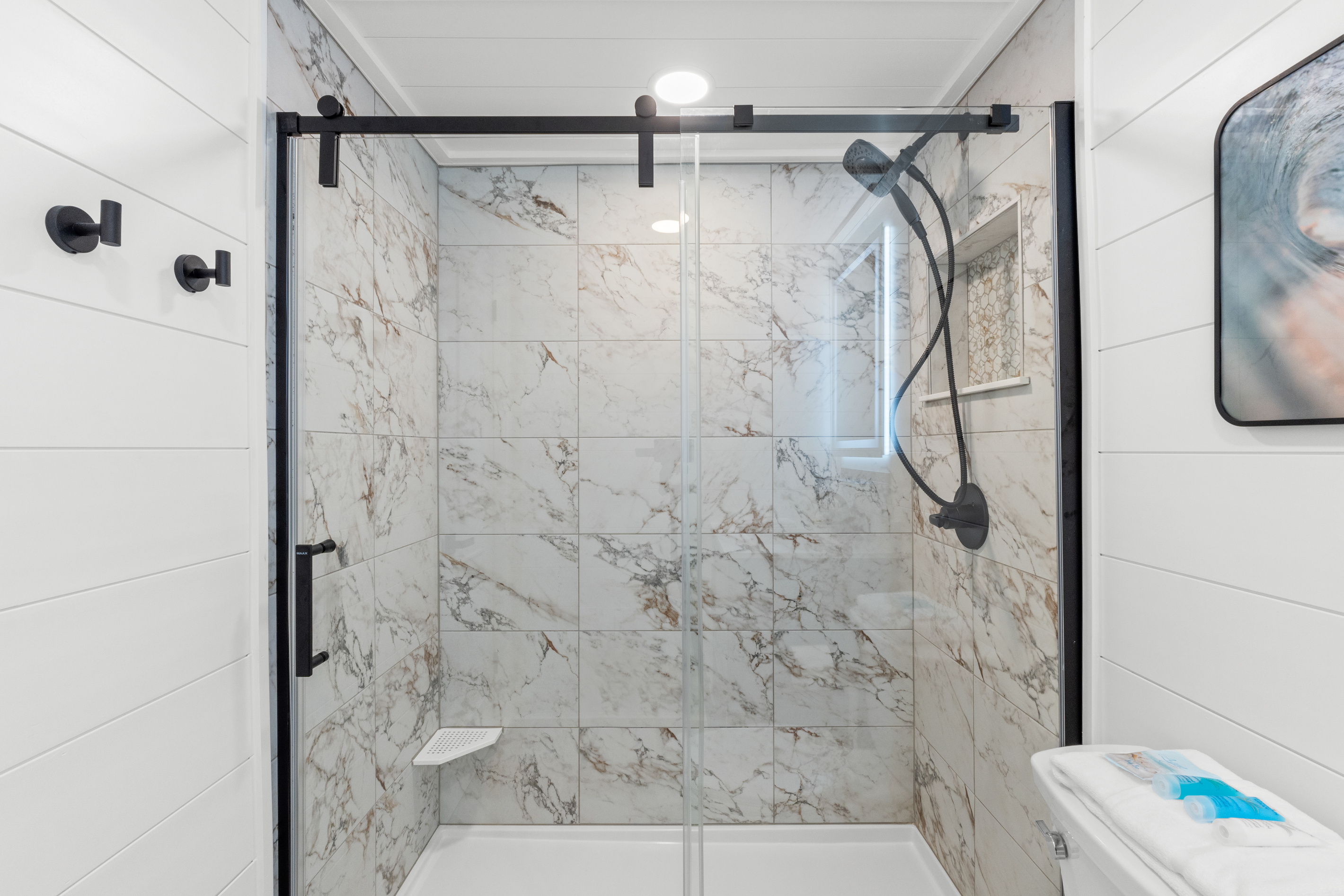 Bedroom 2 Ensuite Bathroom with Shower