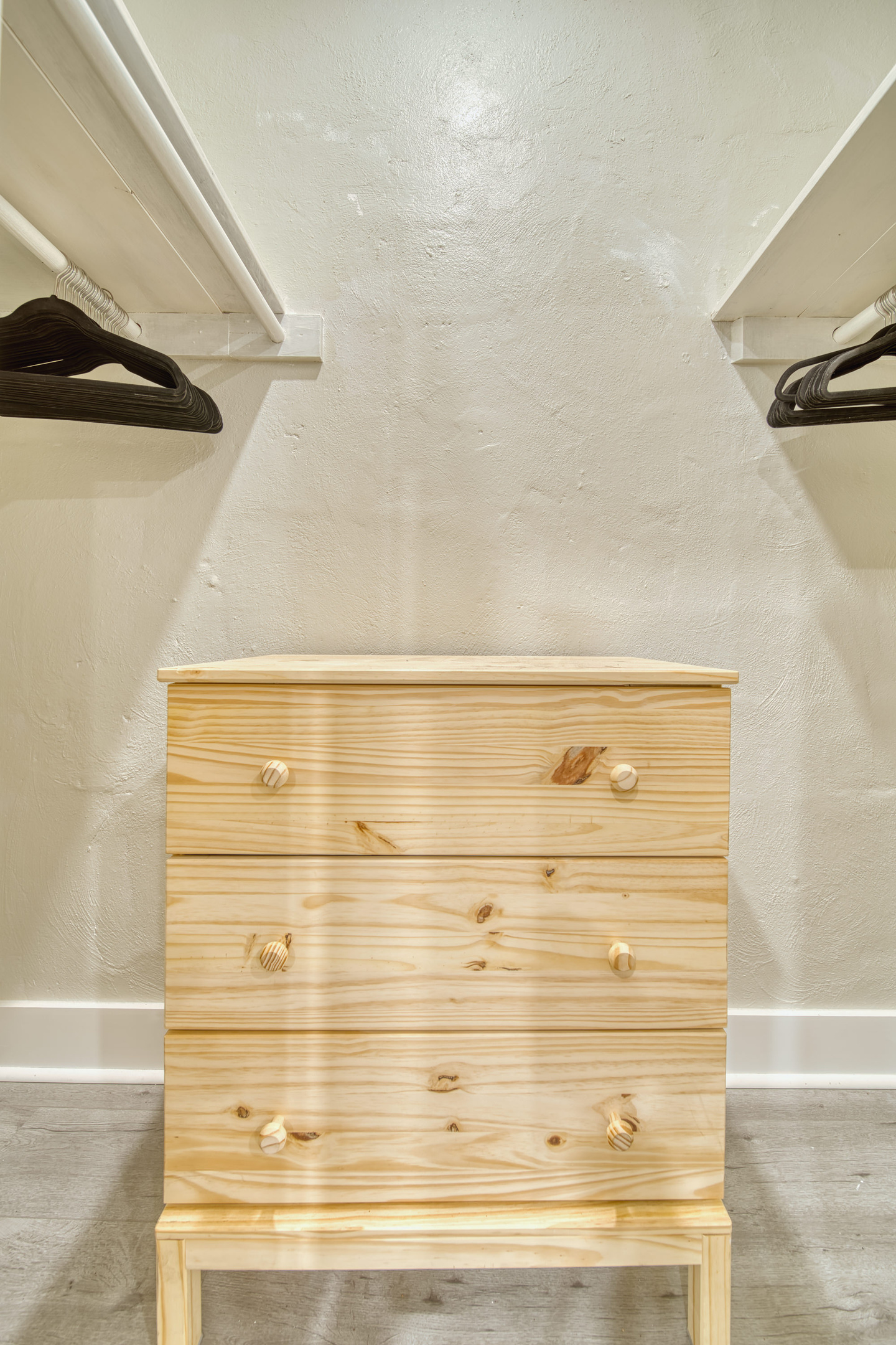 Included Per Room 1, 2, and 3 - Closet with Drawers