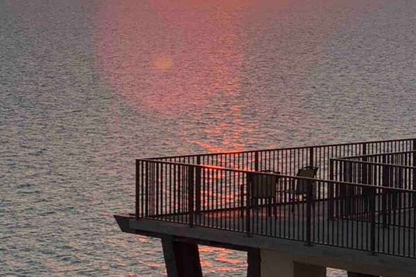 Sunset from west balcony