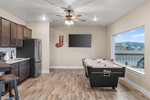 Rec Room with Kitchenette.