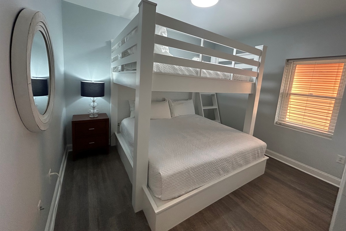Bunk Room | Queen over King Bunk | King Room 2 | Oceanview, 202 Isle of Palms, SC | IOP Escapes