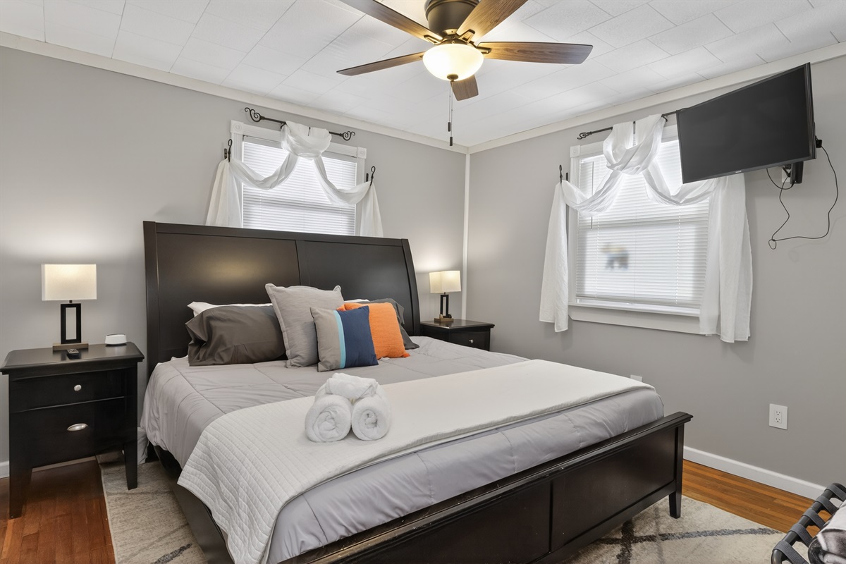 Bedroom #1 King Master with shared half bath attached