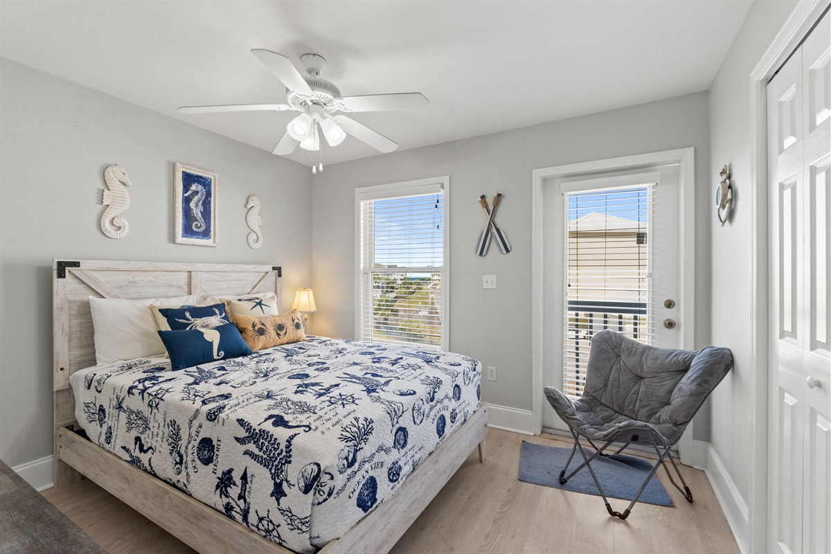 Second level guest bedroom