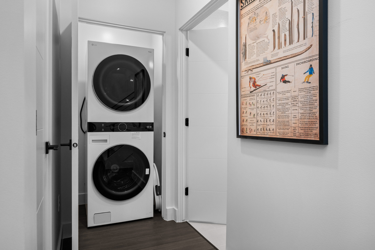Private Washer and Dryer for convenience.