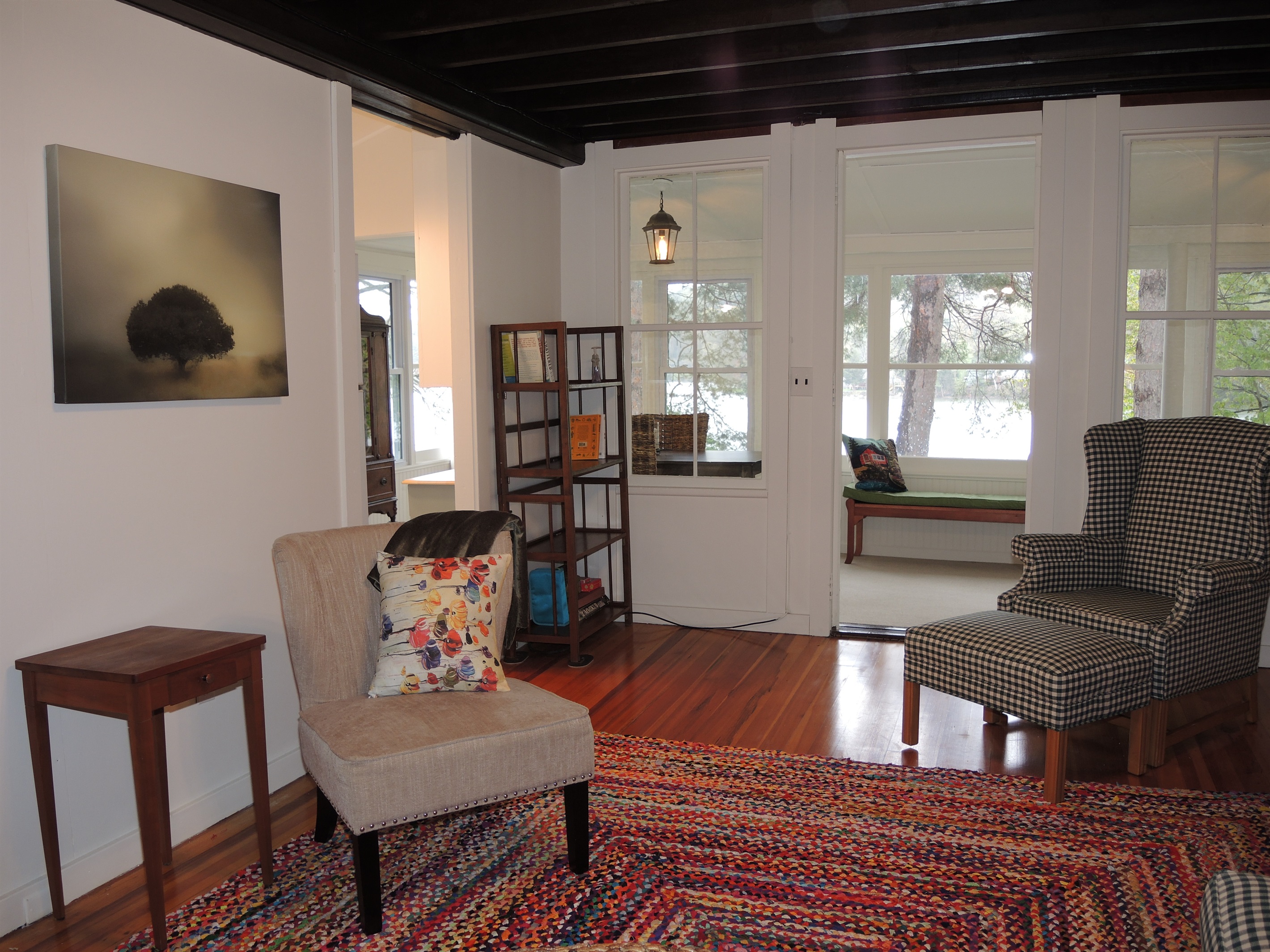 Living area and sunroom