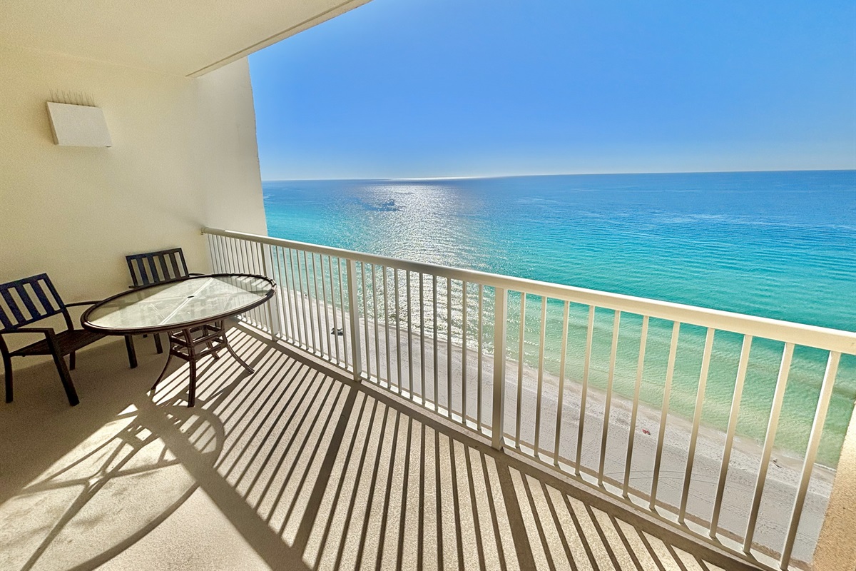 Enjoy sitting on your private balcony