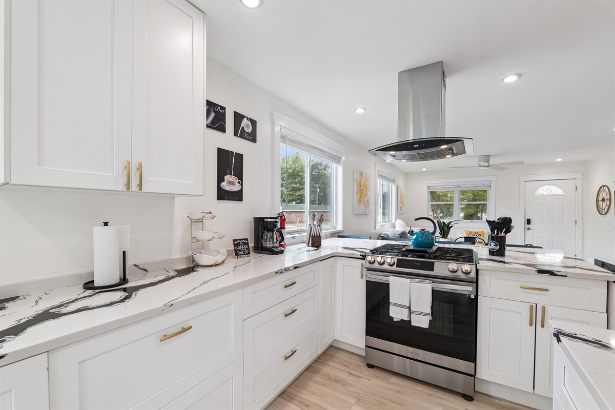 Modern Kitchen with brand new amenities