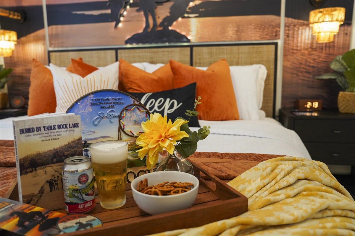 It's ok to just hang out in bed. You can do what you want on vacation