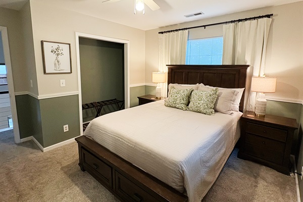 Luggage Racks & Laundry Hamper Provided
