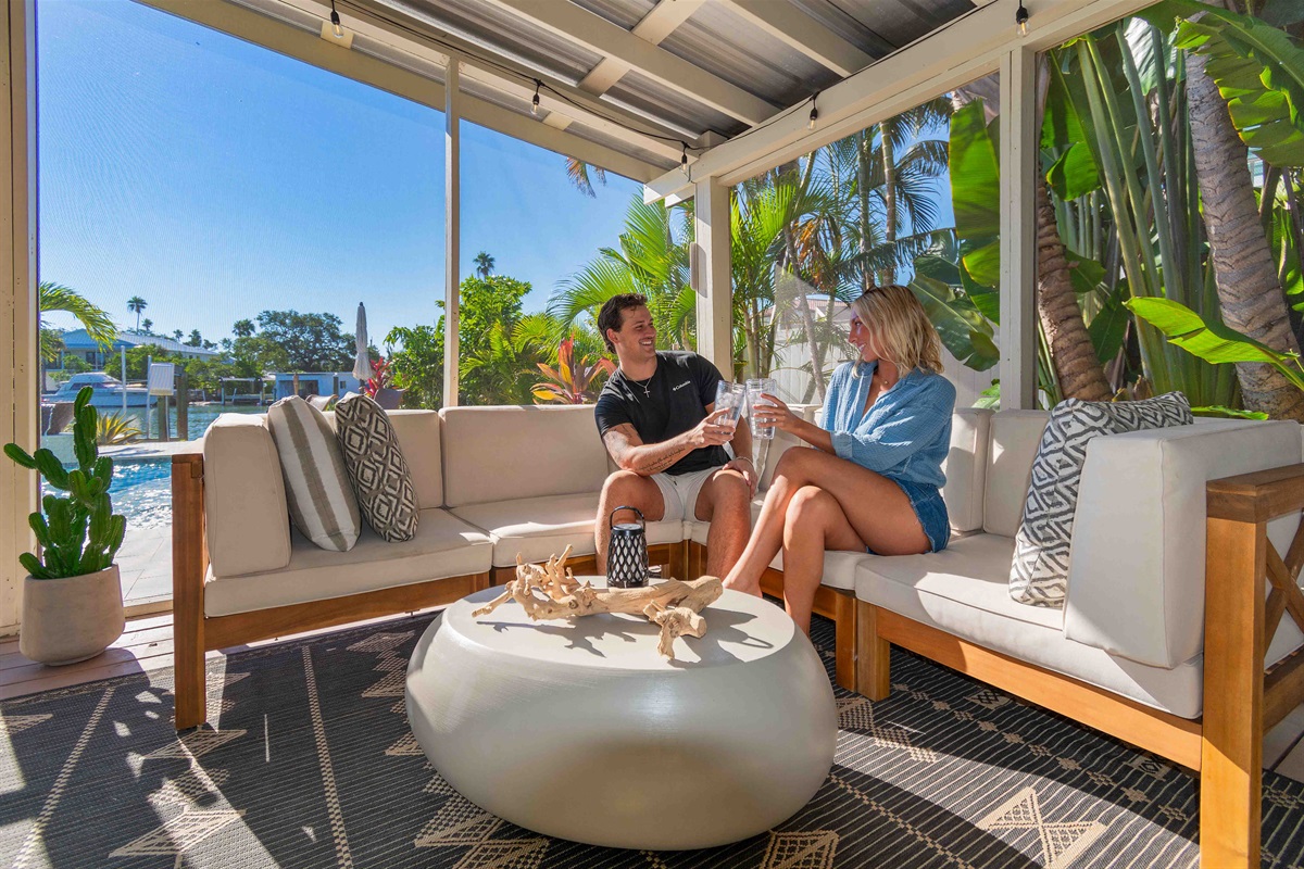 We absolutely loved the private outdoor area in the morning and evening