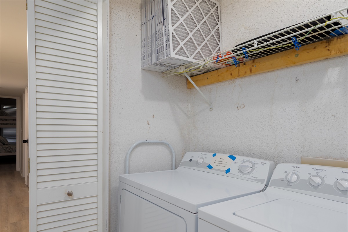 In-unit laundry
