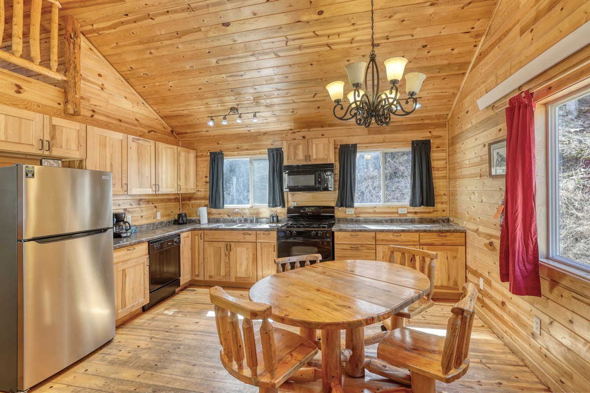 Kitchen and dining area