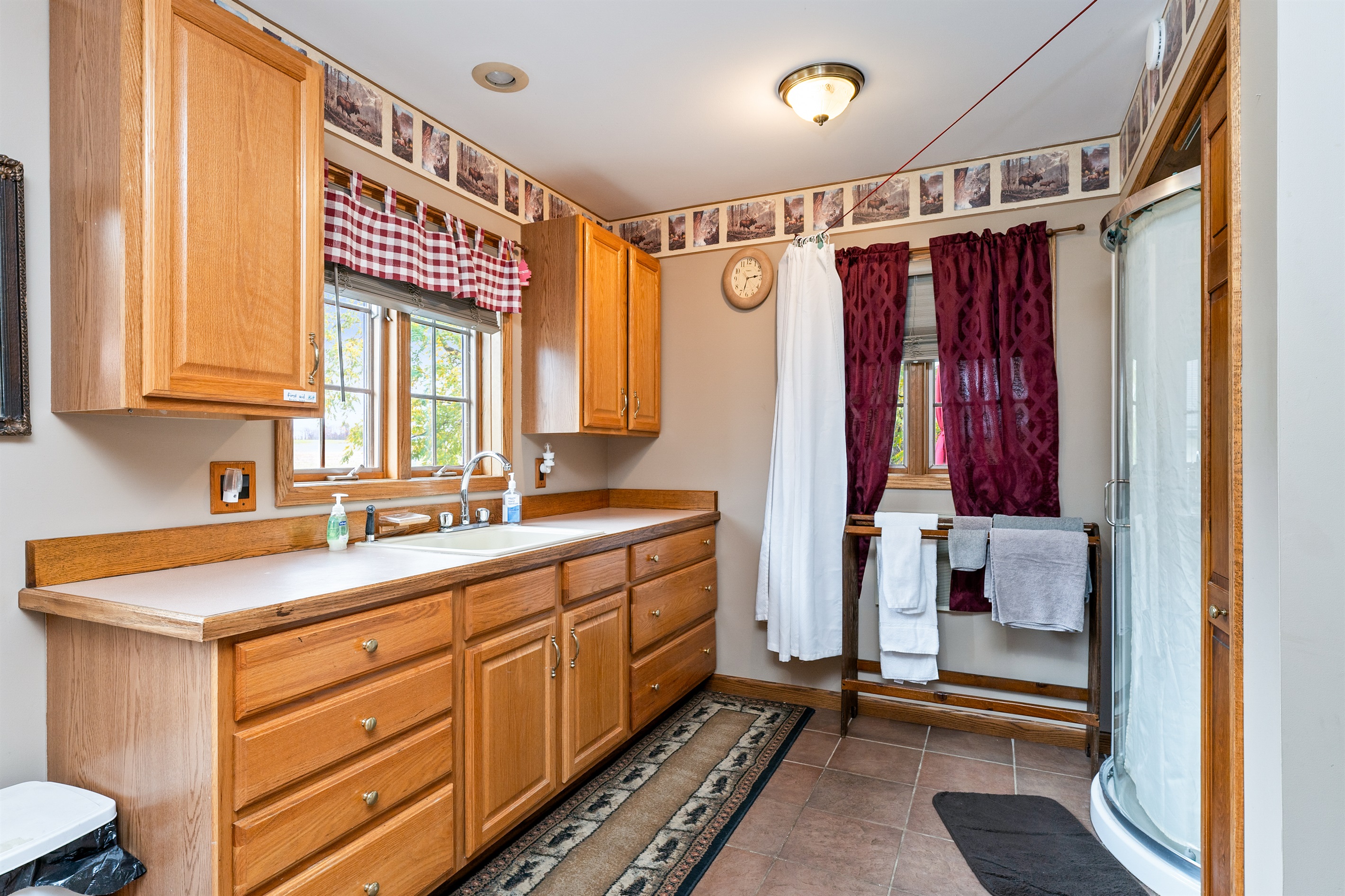 Room with additional shower