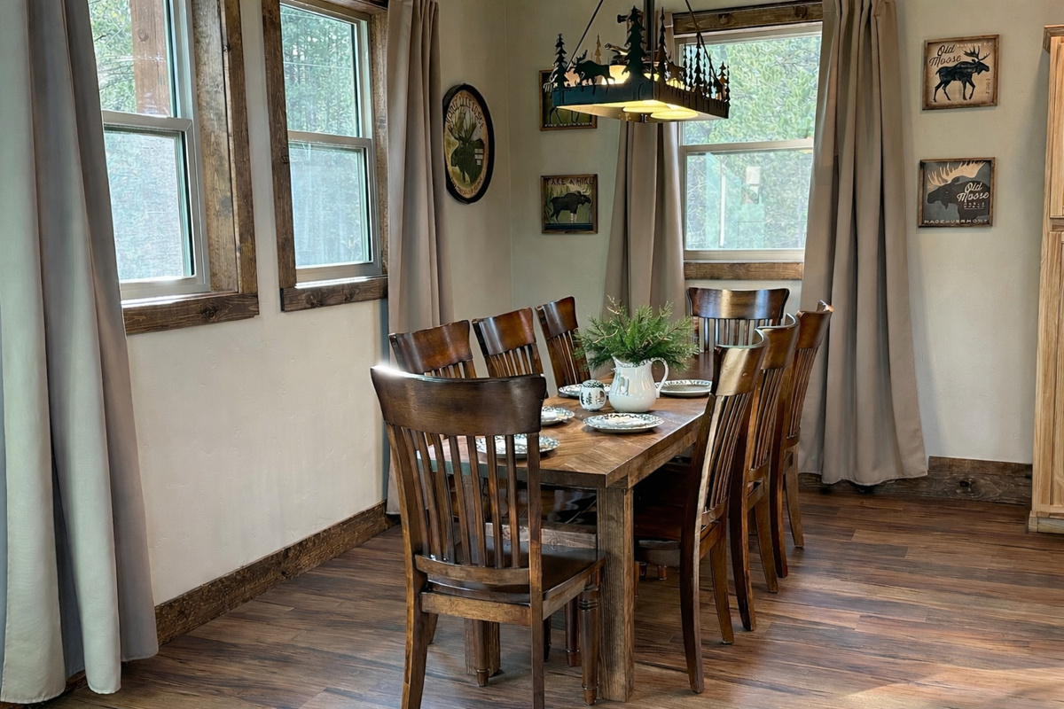 From breakfast before Yellowstone to game night after, gather at the dining table for food, fun and conversation.