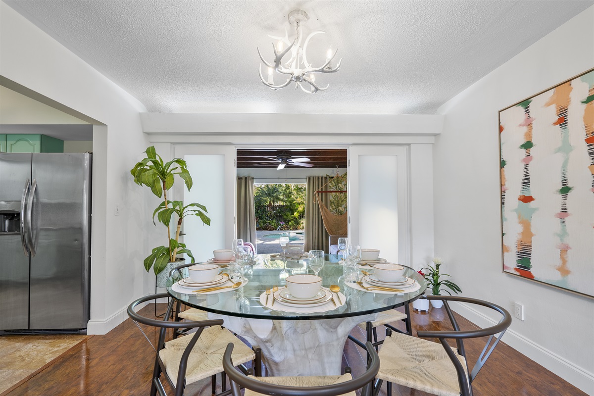 Dining area with a view
