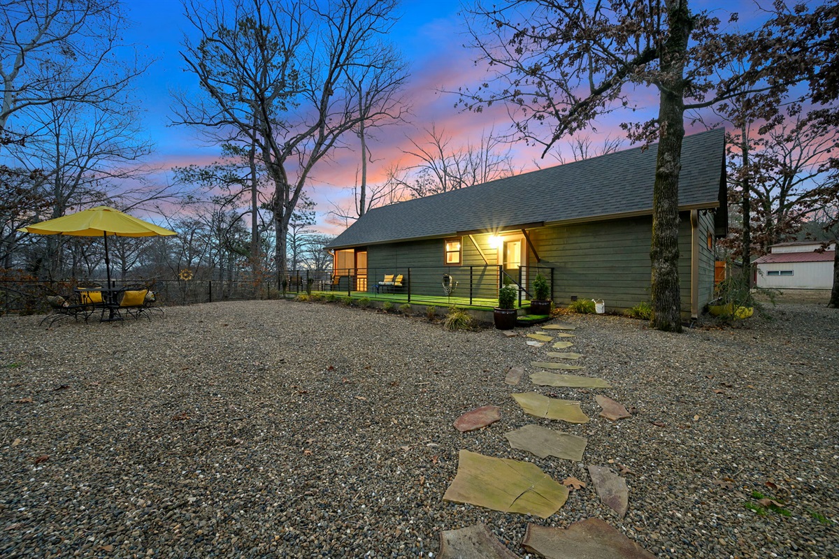 This is a newly constructed one bedroom with one bath cabin.