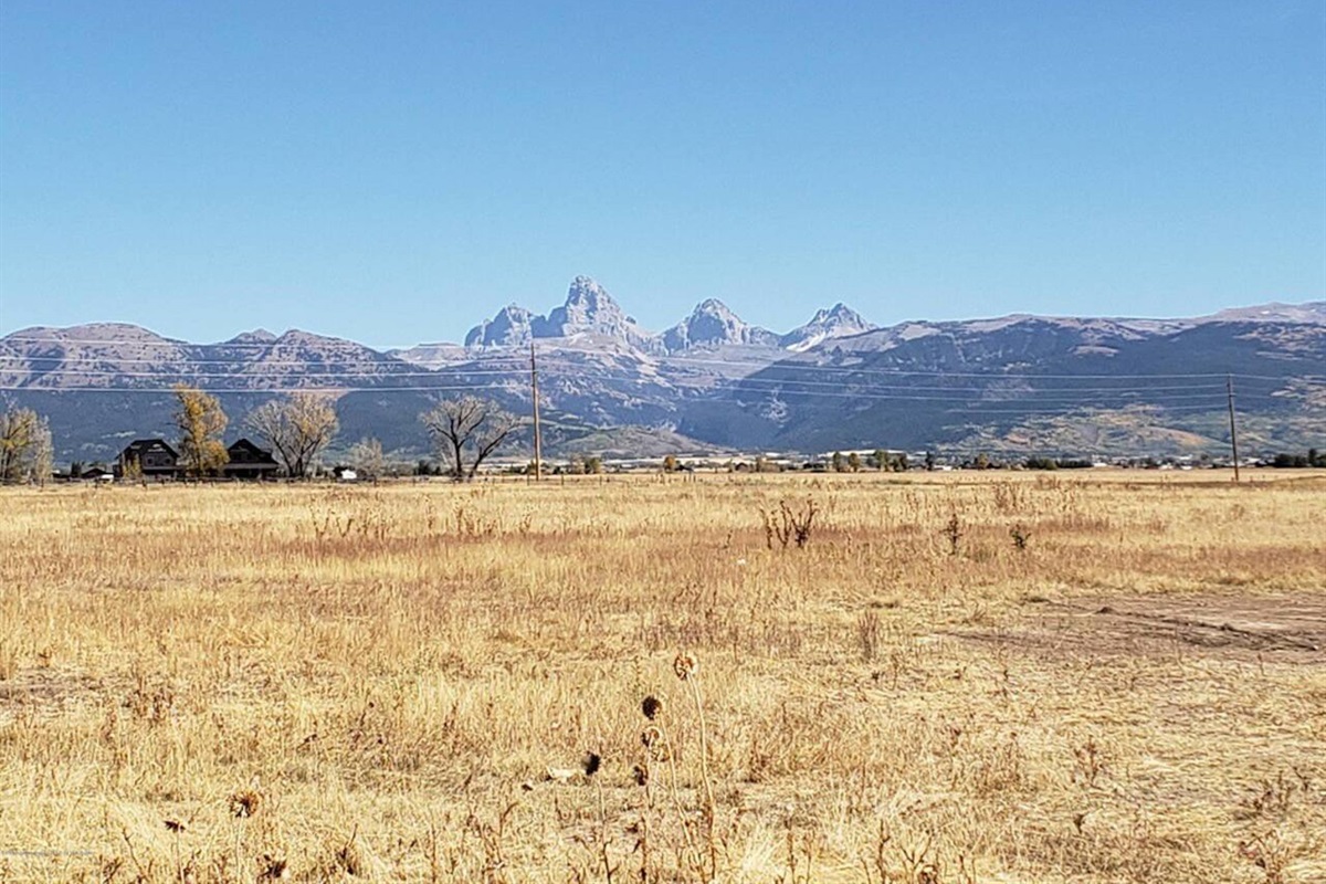 Just step outside or look through the picture windows for gorgeous views of the Teton Mountains.
