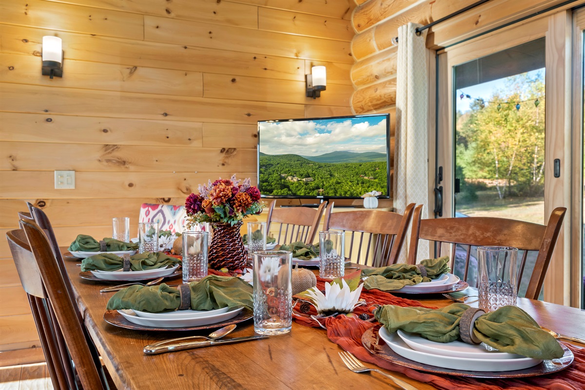 Enjoy meals together in this bright, welcoming dining space.