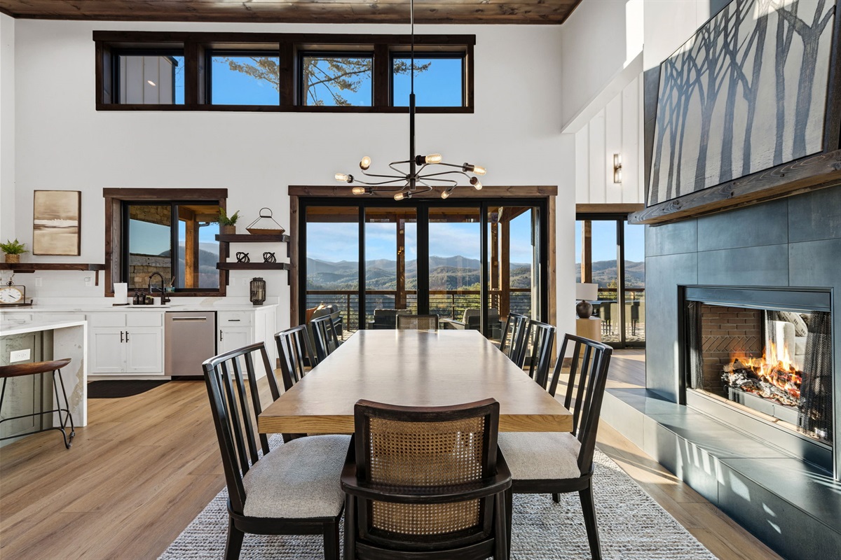 A dining experience framed by Blue Ridge beauty!