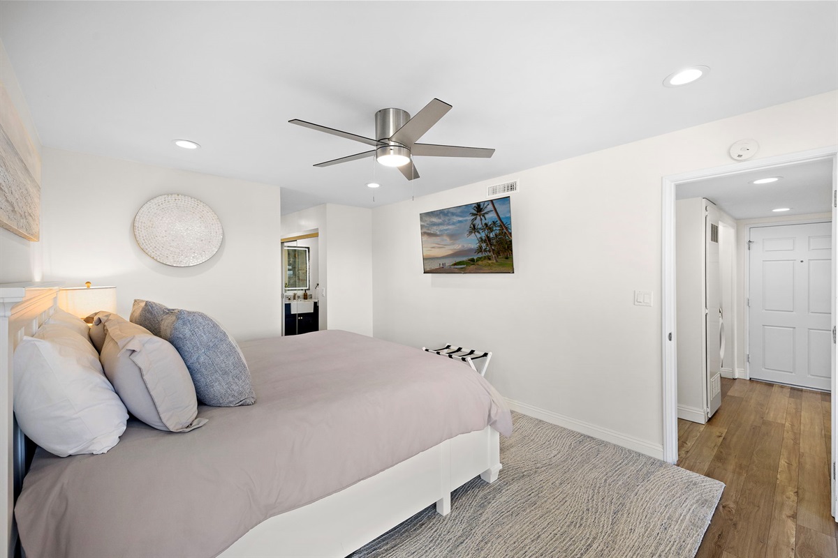 The bedroom also has a 50" TV with plenty of streaming channels for movie night or binge watching :)  