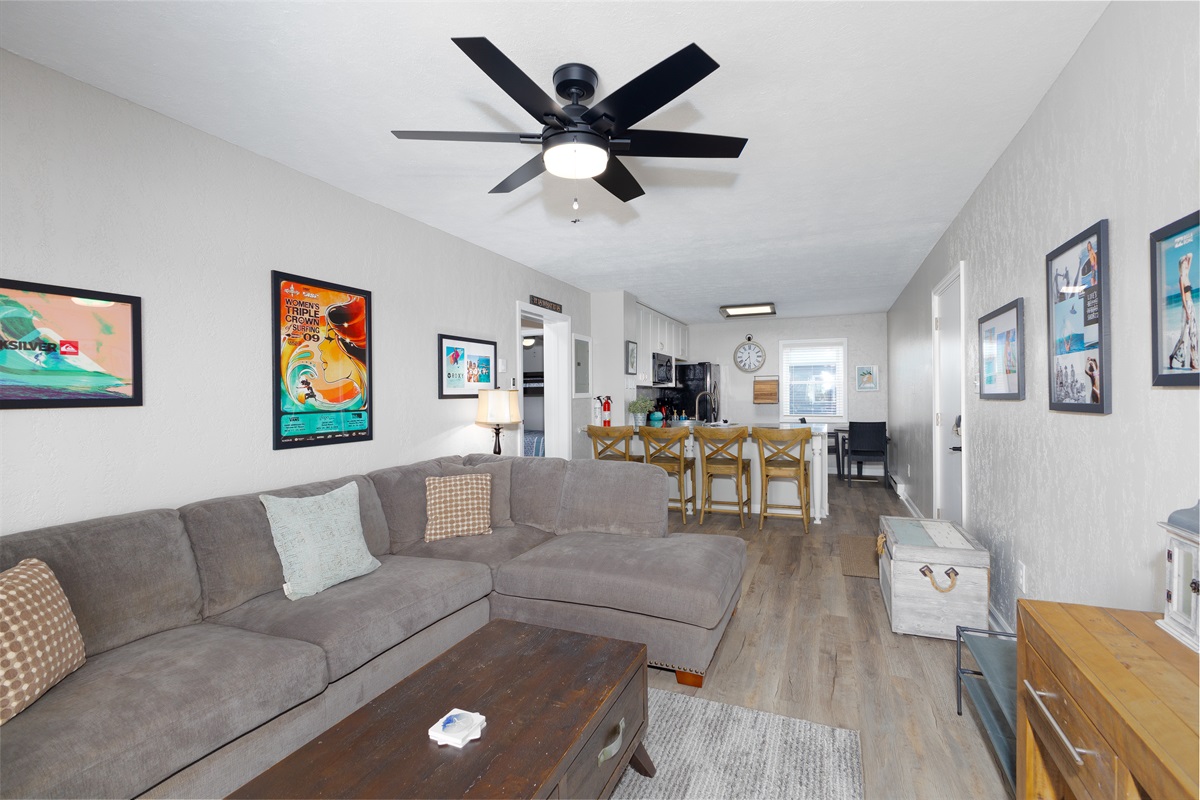 Open concept living area