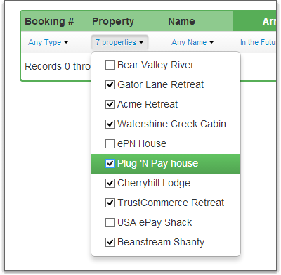 filter bar on grids