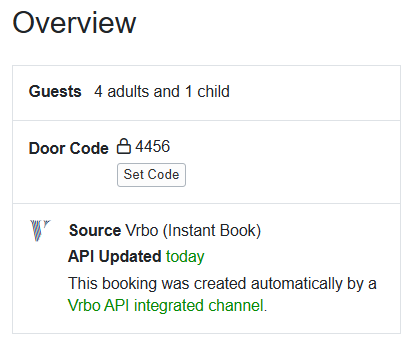 Additionally, we moved the Booking Overview Source section under the Guests and Door Code sections for greater&nbsp;space efficiency.