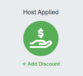 Navigate to Settings > Pricing > Discounts > + Create Discount > Advanced Discounts > Host Applied Discount.
