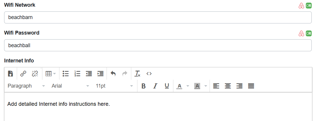 Enter your Wi-Fi network name and password, and, if necessary, add Internet information.