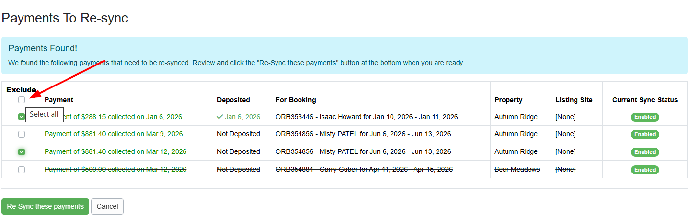 At the bottom of the Batch Update for the QuickBooks Sync tool, we added a new 'select all' option and support for shift-click to allow users to exclude items from the batch update.