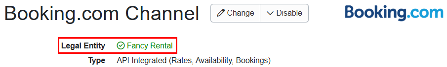 After your Legal Entity is created, your name will be displayed in the Legal Entity field.