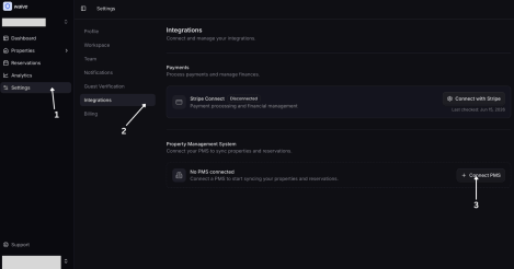The connection starts from Waive and redirects to OwnerRez for authorization.