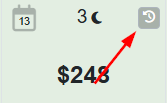 To see the Rate Change History, navigate to Tools - Rate Calendar, highlight the date, and select the right circle arrow icon.