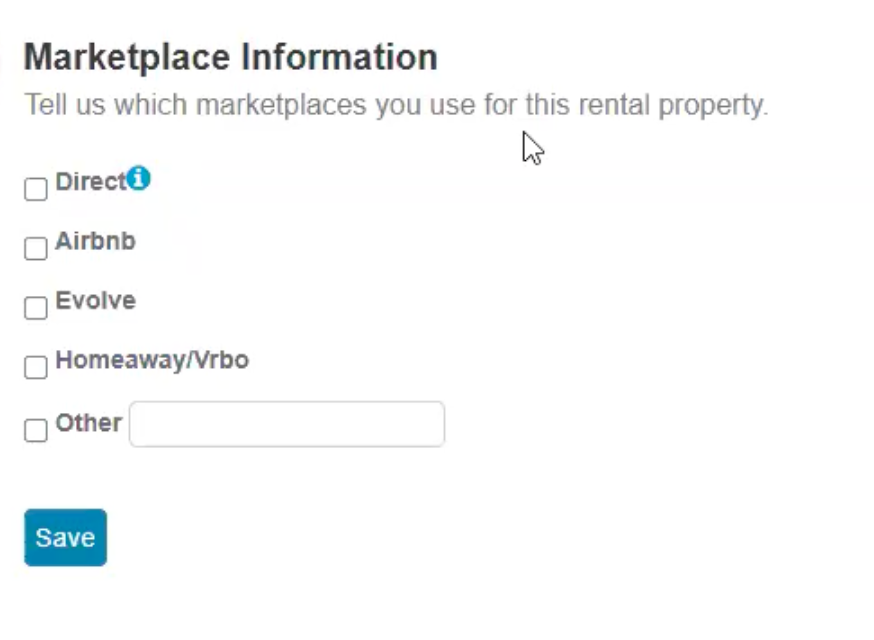 Select all applicable marketplaces, then click SAVE.