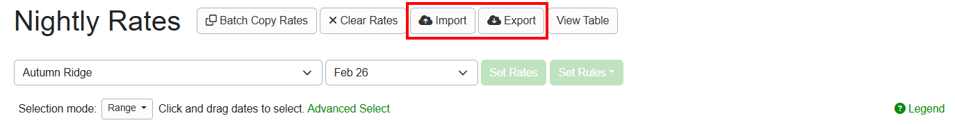 You can also import pricing via a spreadsheet. First, prepare a list of Nightly Rates in Excel using our template, then import that to OwnerRez.