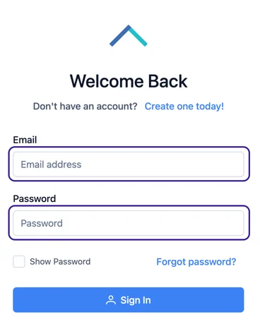 Log in to your Yada account, or create one if you haven’t yet done so.