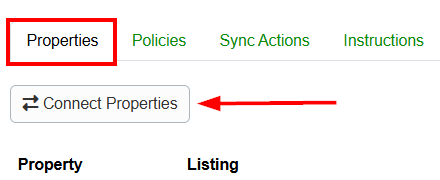 Click the Connect Properties button on the Properties tab.
