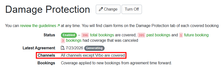 Of course, you will have to complete the Damage Protection agreement to confirm these changes.
