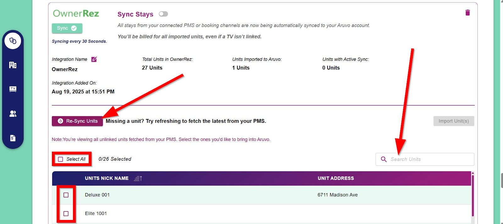 Import Unit(s):&nbsp;Click 