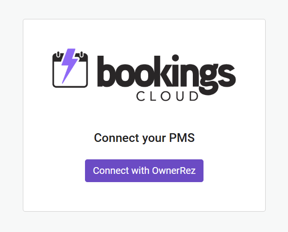 You will receive a link to authorize Bookings Cloud to your OwnerRez account. Click the Connect with OwnerRez button.