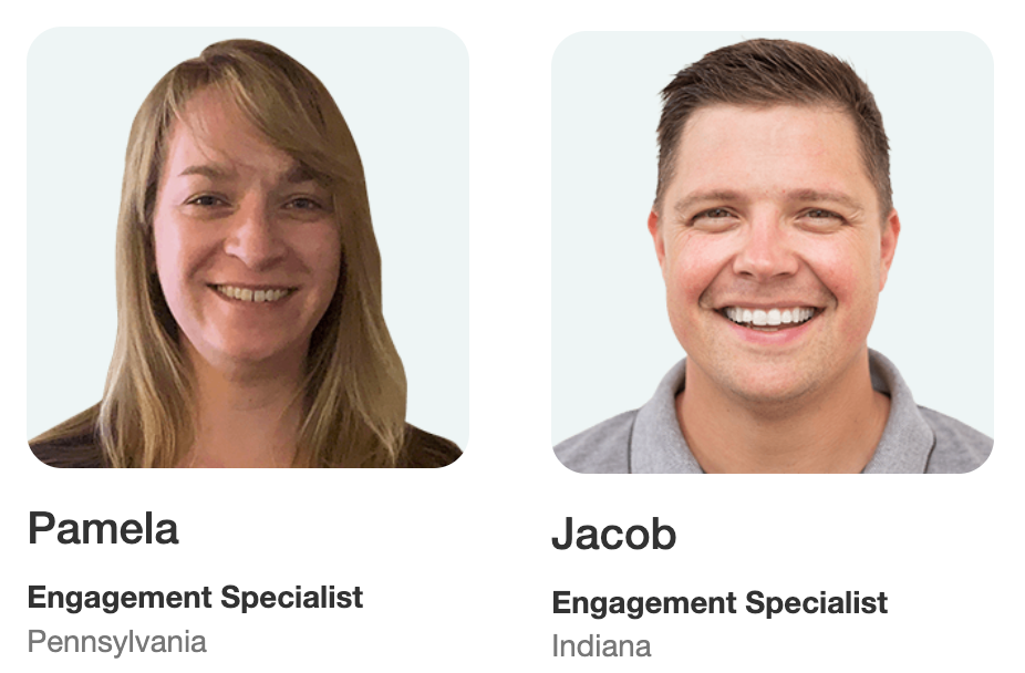 Pamela, OwnerRez Engagement Specialist, Pennsylvania, and Jacob, OwnerRez Engagement Specialist, Indiana