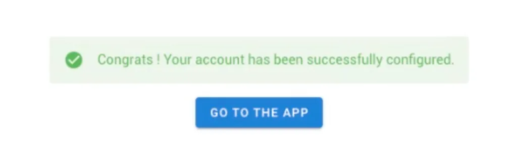Click “Continue” and proceed to the app.