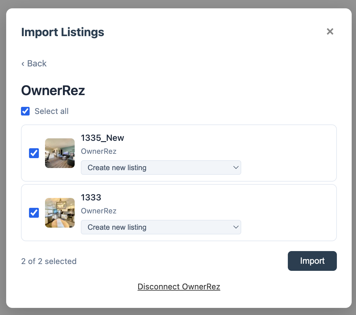 To remove imported data from&nbsp;AllStay.ai, navigate to the Listings tab and click 