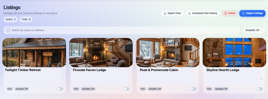You&rsquo;ll now see your listings imported to HelloHost.