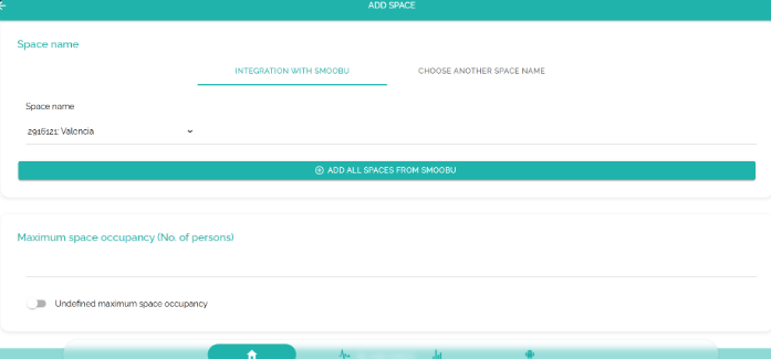 Tap the house icon in the bottom menu, then click &ldquo;Add Space.&rdquo; Choose whether to import the space from OwnerRez or create a new one. Enter the maximum occupancy for the space and click &ldquo;Add Space&rdquo; to finish.