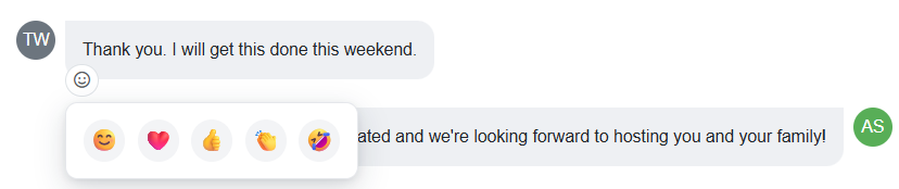 OwnerRez added the ability to respond to Airbnb guest messages with emoji reactions &nbsp;(😊 ❤️ 👍 👏 🤣)&nbsp;directly in the OwnerRez Inbox, keeping communication natural and on-brand in our June 24th release. Reactions appear as badges below messages and sync automatically in both directions with Airbnb, showing who reacted. Hosts can add reactions by hovering over a message (desktop) or long-pressing (mobile) to open the reaction picker.